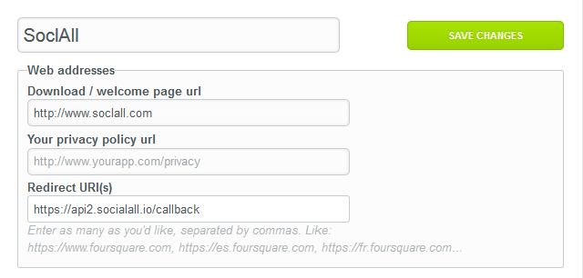 Foursquare : Create Form
