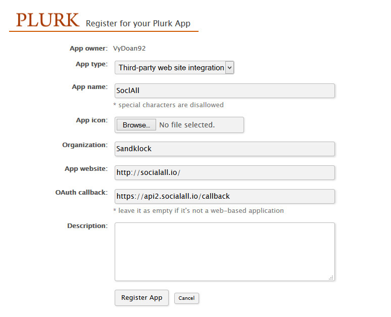 Plurk : Create Form